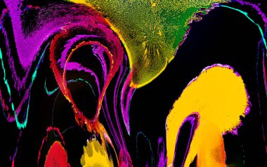 Modern soyut resim. Renkli akıcı sanat resimleri. Geometrik arkaplan.