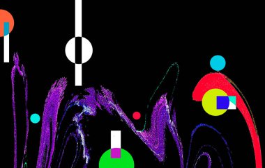 Modern soyut resim. Renkli akıcı sanat resimleri. Geometrik arkaplan.