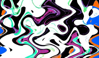 Modern soyut resim. Renkli akıcı sanat resimleri. Geometrik arkaplan.