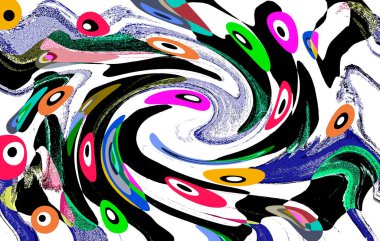 Modern soyut resim. Renkli akıcı sanat resimleri. Geometrik arkaplan.