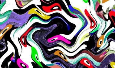 Modern soyut resim. Renkli akıcı sanat resimleri. Geometrik arkaplan.