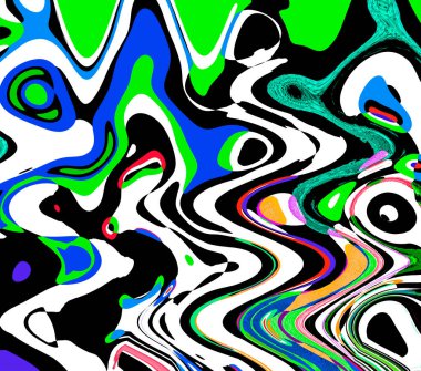 Modern soyut resim. Renkli akıcı sanat resimleri. Geometrik arkaplan.