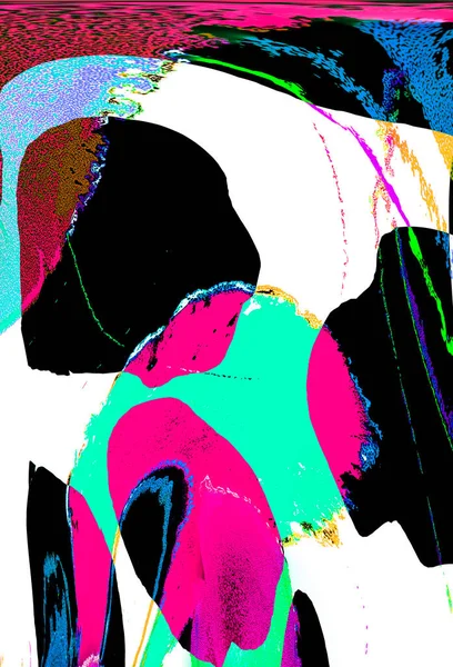 Moderne Abstrakte Malerei Bunt Fließende Kunstmalerei Geometrischer Hintergrund — Stockfoto