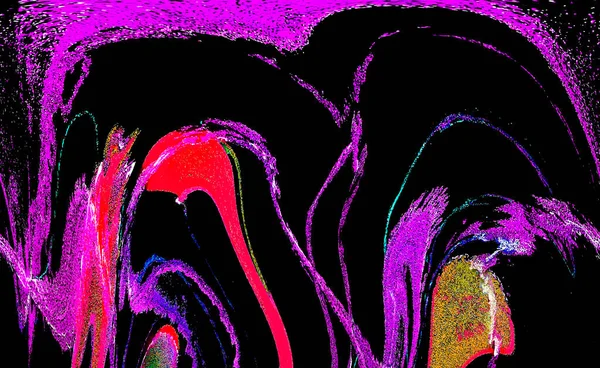 Nowoczesny Abstrakcyjny Obraz Kolorowy Płynący Obraz Artystyczny Tło Geometryczne — Zdjęcie stockowe