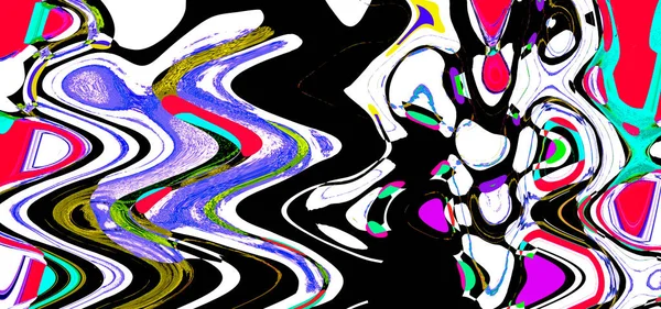 Современная Абстрактная Живопись Красочная Живопись Геометрический Фон — стоковое фото