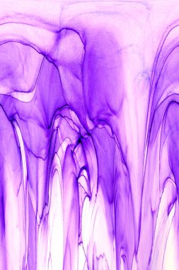 Alkol mürekkebinden yapılmış doğal akışkan sanat tablosu. Yumuşak, rüya gibi renkler. Aurora oluştur. Şeffaf dalgalı hatları ateşle.