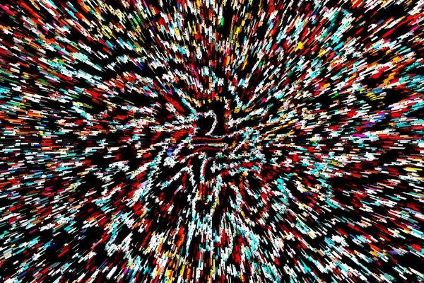 Farverig Enkel Abstrakt Baggrund Bølget Effekt Stipple Effekt Rytmiske Støjpartikler - Stock-foto