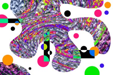 Elle çizilmiş dokuları olan yaratıcı, pürüzsüz desen. Soyut arkaplan. Puantiyeli desen. komik çizimler, noktalar, neşe, parti, çocuksu, renkli