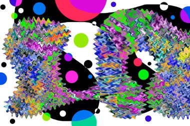 Elle çizilmiş dokuları olan yaratıcı, pürüzsüz desen. Soyut arkaplan. Puantiyeli desen. komik çizimler, noktalar, neşe, parti, çocuksu, renkli