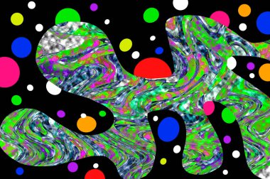 Elle çizilmiş dokuları olan yaratıcı, pürüzsüz desen. Soyut arkaplan. Puantiyeli desen. komik çizimler, noktalar, neşe, parti, çocuksu, renkli