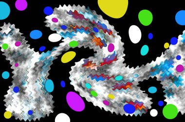 Elle çizilmiş dokuları olan yaratıcı, pürüzsüz desen. Soyut arkaplan. Puantiyeli desen. komik çizimler, noktalar, neşe, parti, çocuksu, renkli