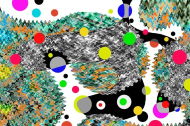 Elle çizilmiş dokuları olan yaratıcı, pürüzsüz desen. Soyut arkaplan. Puantiyeli desen. komik çizimler, noktalar, neşe, parti, çocuksu, renkli