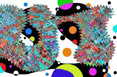 Elle çizilmiş dokuları olan yaratıcı, pürüzsüz desen. Soyut arkaplan. Puantiyeli desen. komik çizimler, noktalar, neşe, parti, çocuksu, renkli