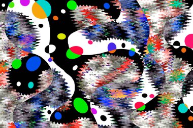 Elle çizilmiş dokuları olan yaratıcı, pürüzsüz desen. Soyut arkaplan. Puantiyeli desen. komik çizimler, noktalar, neşe, parti, çocuksu, renkli