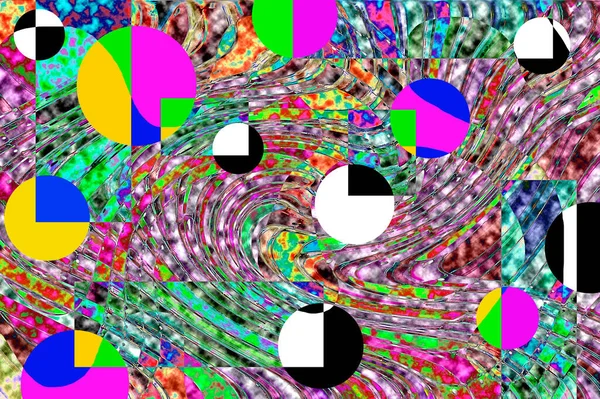 Creatief Naadloos Patroon Met Handgetekende Texturen Abstracte Achtergrond Polka Punt — Stockfoto