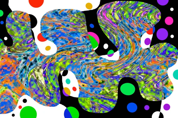 Elle çizilmiş dokuları olan yaratıcı, pürüzsüz desen. Soyut arkaplan. Puantiyeli desen. komik çizimler, noktalar, neşe, parti, çocuksu, renkli