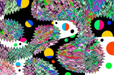 Elle çizilmiş dokuları olan yaratıcı, pürüzsüz desen. Soyut arkaplan. Puantiyeli desen. komik çizimler, noktalar, neşe, parti, çocuksu, renkli