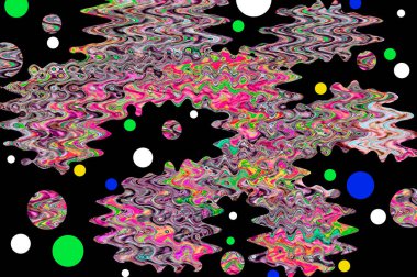 Elle çizilmiş dokuları olan yaratıcı, pürüzsüz desen. Soyut arkaplan. Puantiyeli desen. komik çizimler, noktalar, neşe, parti, çocuksu, renkli