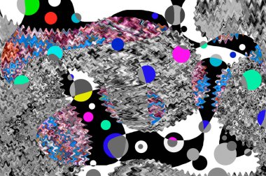 Elle çizilmiş dokuları olan yaratıcı, pürüzsüz desen. Soyut arkaplan. Puantiyeli desen. komik çizimler, noktalar, neşe, parti, çocuksu, renkli