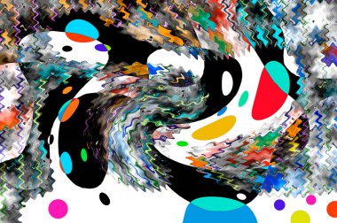 Elle çizilmiş dokuları olan yaratıcı, pürüzsüz desen. Soyut arkaplan. Puantiyeli desen. komik çizimler, noktalar, neşe, parti, çocuksu, renkli