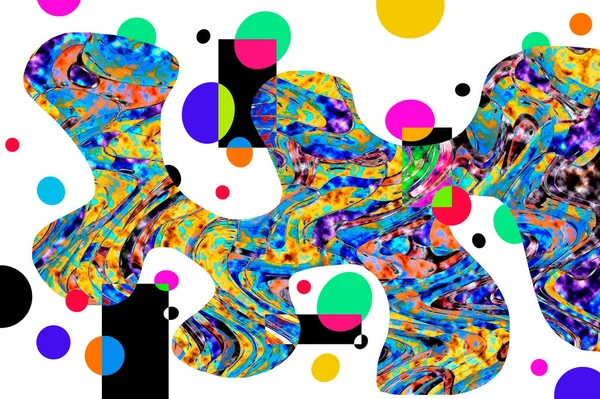 Creatief Naadloos Patroon Met Handgetekende Texturen Abstracte Achtergrond Polka Punt — Stockfoto