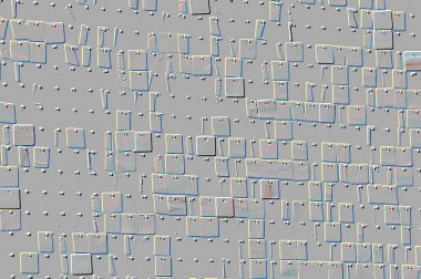 Beyaz, Kırmızı Kahverengi. Açık sarı. Hafif Cyan. Gri. Döşeme dokusu Soyut 3B Arkaplan Deseni