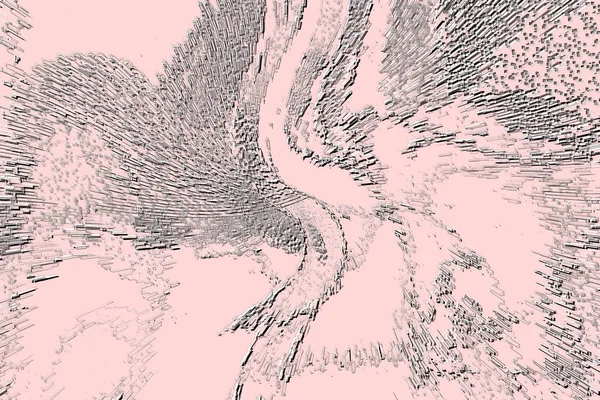 Beyaz, kırmızımsı kahverengi, soluk sarı, soluk siyan.gri. Seramik duvar ve zemin fayansları soyut arkaplan. Üç boyutlu arka plan modeli. İç dekorasyon tasarımı. Geometrik mozaik doku. Kusursuz desen.