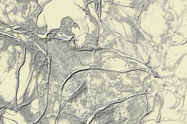 Beyaz, kırmızımsı kahverengi, soluk sarı, soluk siyan.gri. Seramik duvar ve zemin fayansları soyut arkaplan. Üç boyutlu arka plan modeli. İç dekorasyon tasarımı. Geometrik mozaik doku. Kusursuz desen.