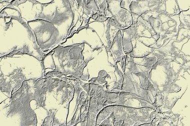 Beyaz, kırmızımsı kahverengi, soluk sarı, soluk siyan.gri. Seramik duvar ve zemin fayansları soyut arkaplan. Üç boyutlu arka plan modeli. İç dekorasyon tasarımı. Geometrik mozaik doku. Kusursuz desen.
