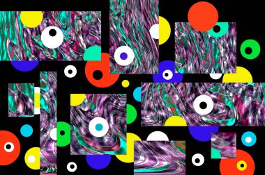 Renkli basit arka plan, dalgalı etkisi. Etkisi noktalarla. Ritmik ses parçacıklar. Tahıl doku. Renkli darbeleri ile duvar kağıdı. Duvar iç tasarım, lockscreen, paket için desen