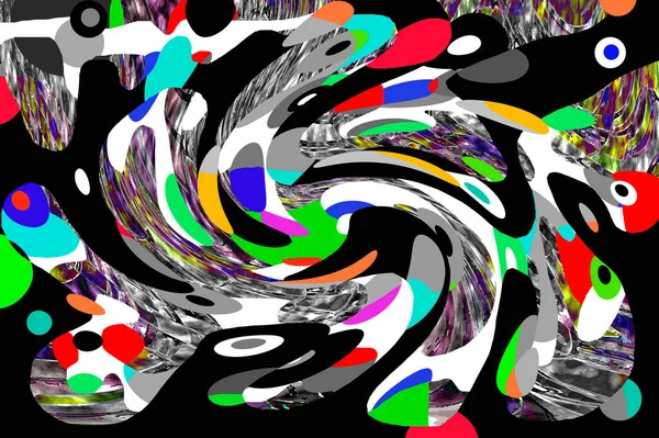 Kleurrijke Eenvoudige Abstracte Achtergrond Golfeffect Stipple Effect Ritmische Lawaai Deeltjes — Stockfoto