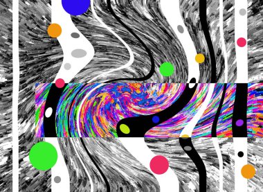 Dalgalı çizgiler. Soyut çizgiler. Doku arka planı. düzensiz desen. Şık modern. Pop sanat. Nokta etkisi. Ritmik gürültü parçacıkları. Paket için desen. Renkli vuruşlu duvar kağıdı.