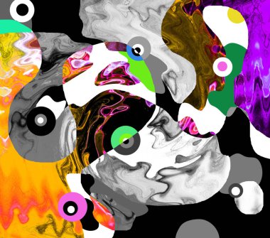 Dalgalı çizgiler. Soyut çizgiler. Doku arka planı. düzensiz desen. Şık modern. Pop sanat. Nokta etkisi. Ritmik gürültü parçacıkları. Paket için desen. Renkli vuruşlu duvar kağıdı.