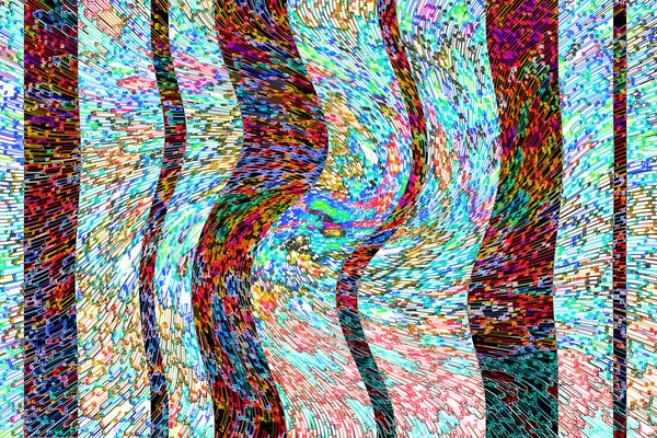 Golvende Strepen Abstracte Lijnen Textuur Achtergrond Onregelmatig Patroon Stijlvol Modern — Stockfoto