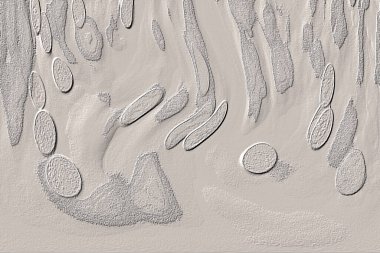 Beyaz, kırmızımsı kahverengi. Açık sarı. Hafif cyan. Gri. Pembe, siyah, seramik duvar. Döşeme kiremitleri. Soyut arkaplan. Üç boyutlu arka plan modeli. İç dekorasyon tasarımı. Geometrik mozaik doku. Kusursuz desen.