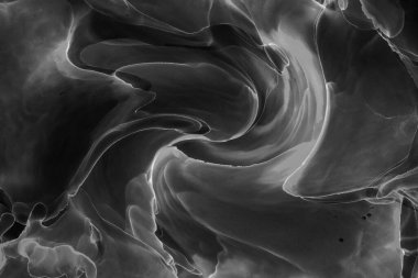 Alkol mürekkebinin sunduğu yüksek kaliteli akış sanatı tasarımcıya modern bir soyut arkaplan sağlar..