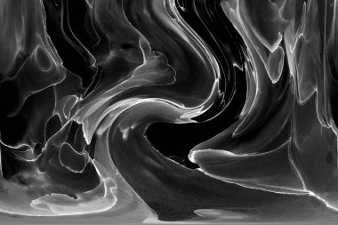 Alkol mürekkebinin sunduğu yüksek kaliteli akış sanatı tasarımcıya modern bir soyut arkaplan sağlar..