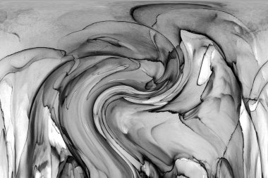 Alkol mürekkebinin sunduğu yüksek kaliteli akış sanatı tasarımcıya modern bir soyut arkaplan sağlar..