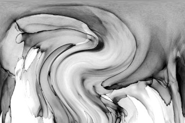 Alkol mürekkebinin sunduğu yüksek kaliteli akış sanatı tasarımcıya modern bir soyut arkaplan sağlar..