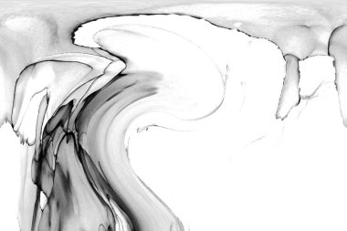 Alkol mürekkebinin sunduğu yüksek kaliteli akış sanatı tasarımcıya modern bir soyut arkaplan sağlar..