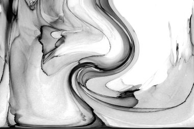 Alkol mürekkebinin sunduğu yüksek kaliteli akış sanatı tasarımcıya modern bir soyut arkaplan sağlar..