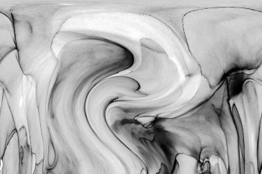 Alkol mürekkebinin sunduğu yüksek kaliteli akış sanatı tasarımcıya modern bir soyut arkaplan sağlar..