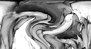 Alkol mürekkebinin sunduğu yüksek kaliteli akış sanatı tasarımcıya modern bir soyut arkaplan sağlar..