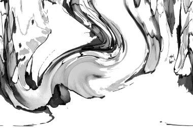 Alkol mürekkebinin sunduğu yüksek kaliteli akış sanatı tasarımcıya modern bir soyut arkaplan sağlar..