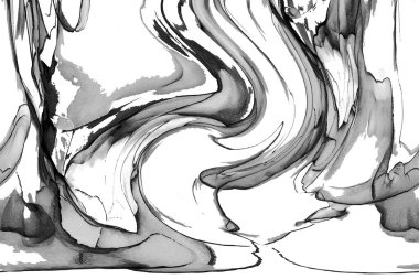 Alkol mürekkebinin sunduğu yüksek kaliteli akış sanatı tasarımcıya modern bir soyut arkaplan sağlar..