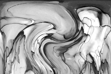 Alkol mürekkebinin sunduğu yüksek kaliteli akış sanatı tasarımcıya modern bir soyut arkaplan sağlar..