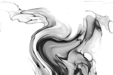 Alkol mürekkebinin sunduğu yüksek kaliteli akış sanatı tasarımcıya modern bir soyut arkaplan sağlar..