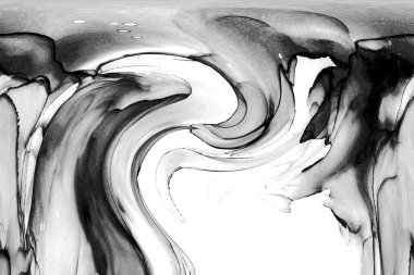 Alkol mürekkebinin sunduğu yüksek kaliteli akış sanatı tasarımcıya modern bir soyut arkaplan sağlar..