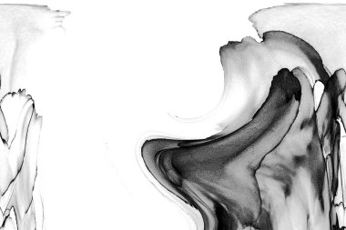 Alkol mürekkebinin sunduğu yüksek kaliteli akış sanatı tasarımcıya modern bir soyut arkaplan sağlar..