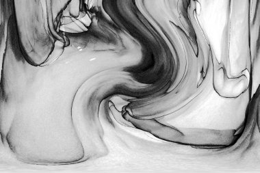 Alkol mürekkebinin sunduğu yüksek kaliteli akış sanatı tasarımcıya modern bir soyut arkaplan sağlar..